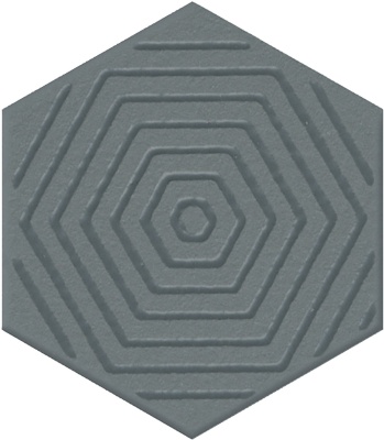 Декор Агуста синий матовый 6x5,2x0,69