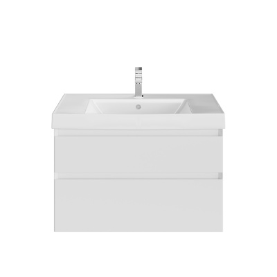 Тумба CUBO подвесная с ящиками 80, белая матовая