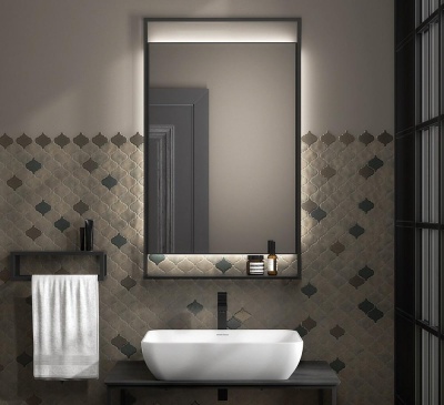 Зеркало Plaza Next/Плаза Некст 60, черное матовое