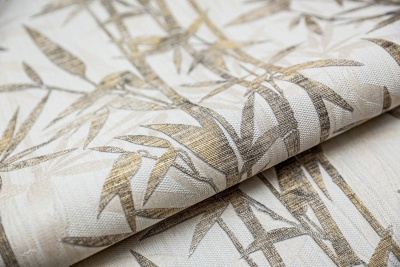 Обои виниловые Бамбук мотив, бежевый светлый, золотой Обои виниловые Бамбук мотив, бежевый светлый, золотой