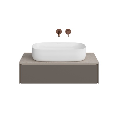 Тумба MAGICA подвесная 90, 1 ящик, вечерний серый матовый                         