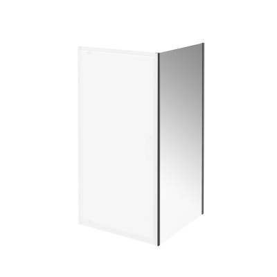 Душевая боковая панель Vetro/Ветро, 100х195, матовый черный Душевая боковая панель Vetro/Ветро, 100х195, матовый черный