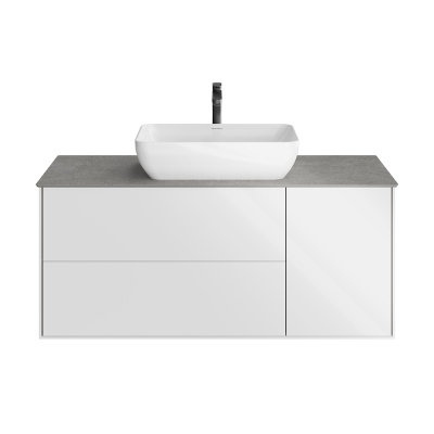 Тумба PLAZA Modern подвесная 120 белый 3 ящика Тумба PLAZA Modern подвесная 120 белый 3 ящика