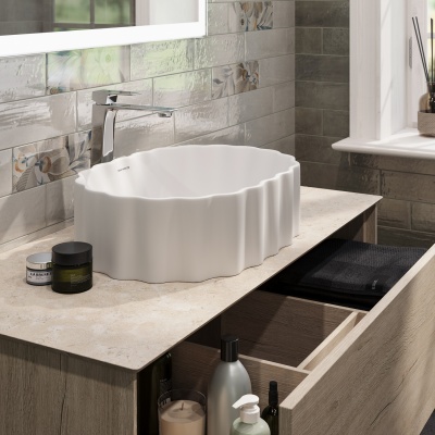 Раковина ARTBASIN Conchiglia накладная 50, белая глянцевая Раковина ARTBASIN Conchiglia накладная 50, белая глянцевая