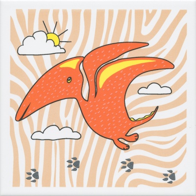 Декор Динозаврики 4 матовый 20x20x0,69