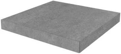 Ступень угловая клееная Фондамента серый 33x33x0,9