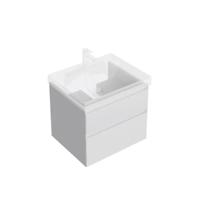 Тумба CUBO подвесная с ящиками 60, белая матовая