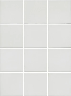Агуста белый матовый 30x40x0,7 из 12 частей 9,8х9,8