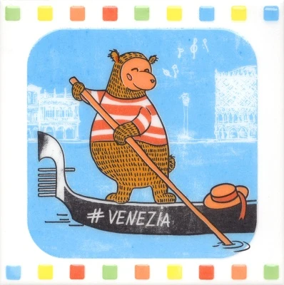 Декор Большое путешествие Venezia глянцевый 20x20x0,69