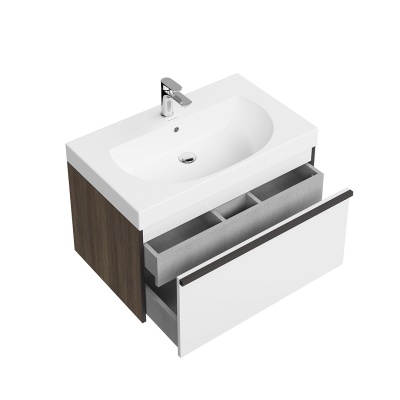 Тумба MODULA подвесная 80 с ящиком 1+1, арабика Тумба MODULA подвесная 80 с ящиком 1+1, арабика