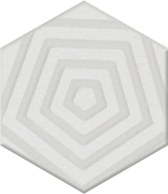 Декор Агуста белый 6x5,2x0,69