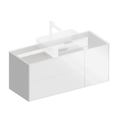 Тумба PLAZA Modern подвесная 120 белый 3 ящика Тумба PLAZA Modern подвесная 120 белый 3 ящика