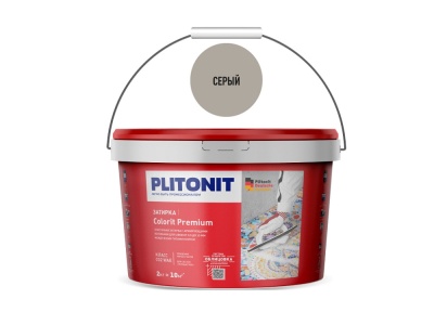 Затирка цементная PLITONIT COLORIT Premium (серая) - 2кг