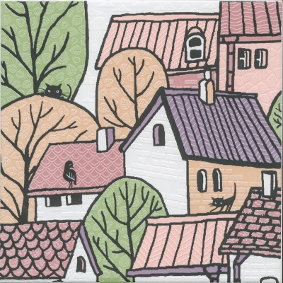 Декор Городок 2 матовый 20x20x0,69