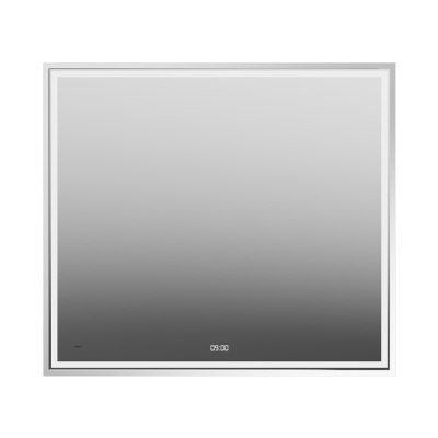 Зеркало TECNO c LED 90 с подсветкой, с функцией антизапотевание, белый глянцевый Зеркало TECNO c LED 90 с подсветкой, с функцией антизапотевание, белый глянцевый