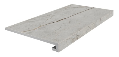 Ступень клееная фронтальная Ифран серый светлый матовый обрезной 33x60x0,9 Ступень клееная фронтальная Ифран серый светлый матовый обрезной 33x60x0,9