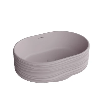 Раковина ARTBASIN Sabbia накладная 50, мальва матовая