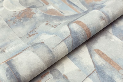 Обои виниловые на флизелиновой основе Фреш мотив, синий, абстракция