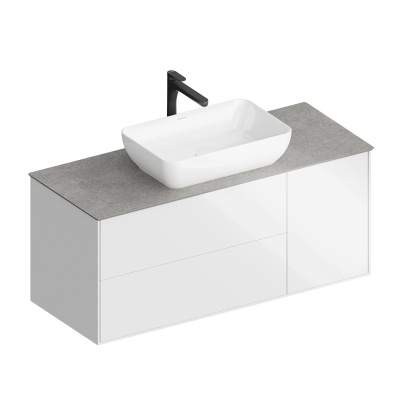 Тумба PLAZA Modern подвесная 120 белый 3 ящика Тумба PLAZA Modern подвесная 120 белый 3 ящика