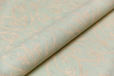 Обои виниловые на флизелиновой основе Дамаск мотив, зелёный