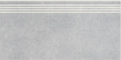 Ступень Королевская дорога серый светлый обрезной 30x60x1,1
