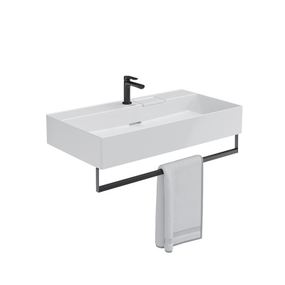 Раковина LOGICA мебельная\подвесная с одним отверстием 90, белая глянцевая Раковина LOGICA мебельная\подвесная с одним отверстием 90, белая глянцевая