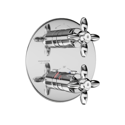 Встраиваемый термостатический смеситель для душа MUSE с регулировкой температуры, хром Встраиваемый термостатический смеситель для душа MUSE с регулировкой температуры, хром