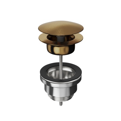 Донный клапан для раковины, потертая бронза Донный клапан для раковины, потертая бронза