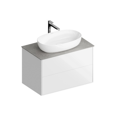 Тумба PLAZA Modern подвесная 80 белый 2 ящика Тумба PLAZA Modern подвесная 80 белый 2 ящика