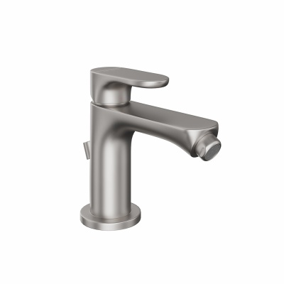 Смеситель для биде OLE однорычажный с донным клапаном, титановый атласный Смеситель для биде OLE однорычажный с донным клапаном, титановый атласный