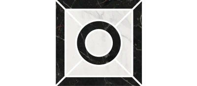 Декор Фрагонар наборный чёрный 9,9x9,9x1,1