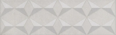 Бордюр Корредо серый светлый матовый 25x7,7x0,8