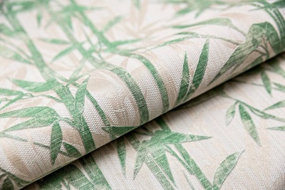 Обои виниловые Бамбук мотив, бежевый светлый, зеленый Обои виниловые Бамбук мотив, бежевый светлый, зеленый