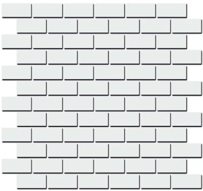 Декор Турнон белый мозаичный матовый 32x30x1,1