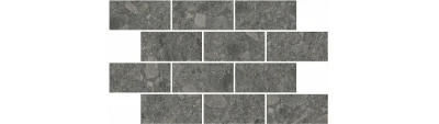 Декор Чеппо ди Гре мозаичный антрацит матовый обрезной 34,6x20x0,9