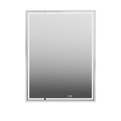 Зеркало TECNO M 65 с поворотной дверцей, подсветкой и функцией антизапотевание, белое