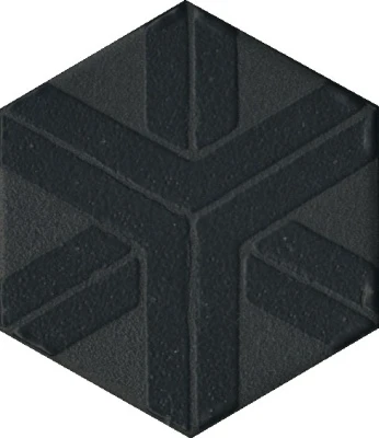 Декор Агуста черный 6x5,2x0,69