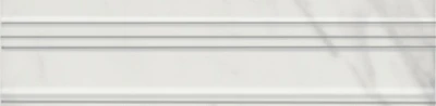 Бордюр Багет Алькала белый глянцевый 20x5x1,9