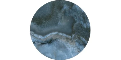 Круглая полка CONO из керамогранита Ониче, синяя (спец. изделие декоративное)