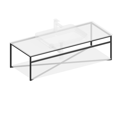 Металлическая структура PLAZA Next подвесная 120, черная матовая Металлическая структура PLAZA Next подвесная 120, черная матовая