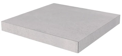 Ступень угловая клееная Про Матрикс серый светлый 33x33x1,1