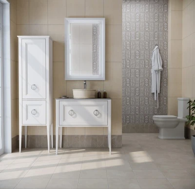 Зеркало PLAZA Classic 65, белое матовое