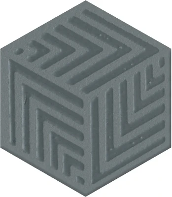 Декор Агуста синий матовый 6x5,2x0,69