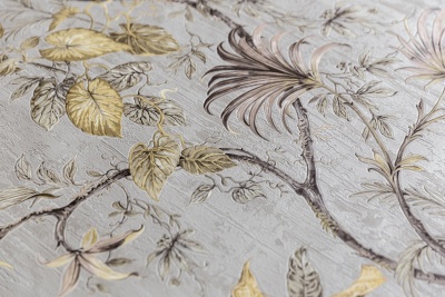 Обои виниловые Оранжерея мотив, серый