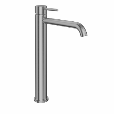 Смеситель для раковины ETERNA, высокий, без донного клапана, нержавеющая сталь Смеситель для раковины ETERNA, высокий, без донного клапана, нержавеющая сталь