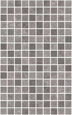 Декор Гран Пале серый мозаичный глянцевый 25x40x0,8