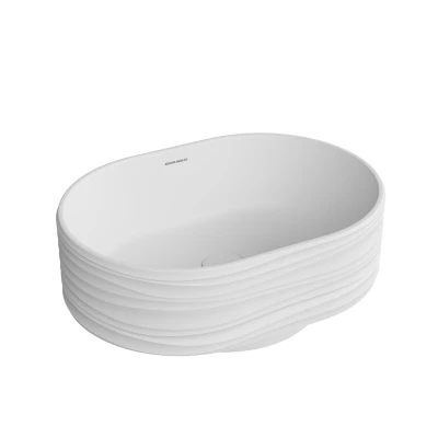 Раковина ARTBASIN Sabbia накладная 50, белая матовая