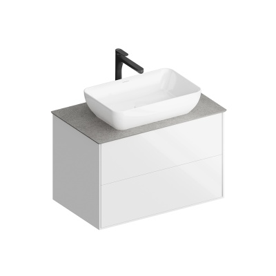 Тумба PLAZA Modern подвесная 80 белый 2 ящика Тумба PLAZA Modern подвесная 80 белый 2 ящика