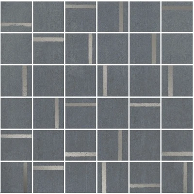 Декор Гварди 2 мозаичный синий матовый обрезной 30x30x0,9