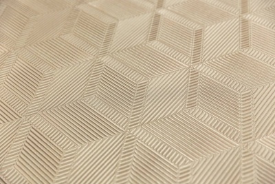 Обои виниловые Геометрия мотив, бежевый, золотой